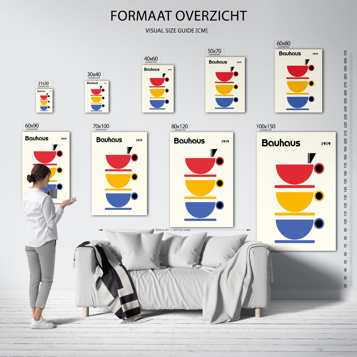 Vormen en vlaken Poster