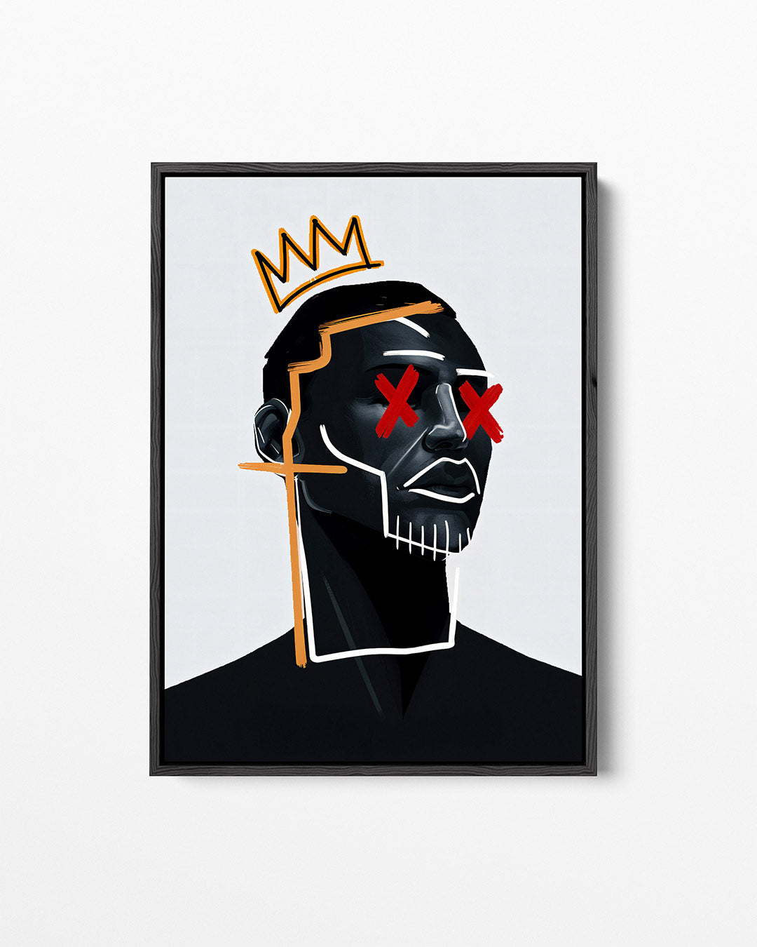 Grafische portret illustratie Kunstwerk
