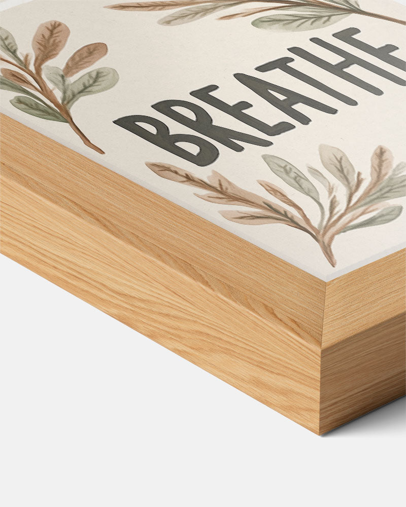 Kalmerende Botanische Adem Poster-WallArtistic