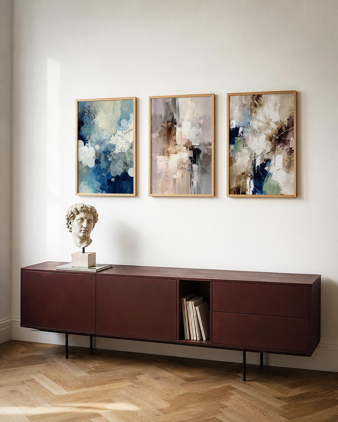 Kleurige cirkelcompositie Posterset