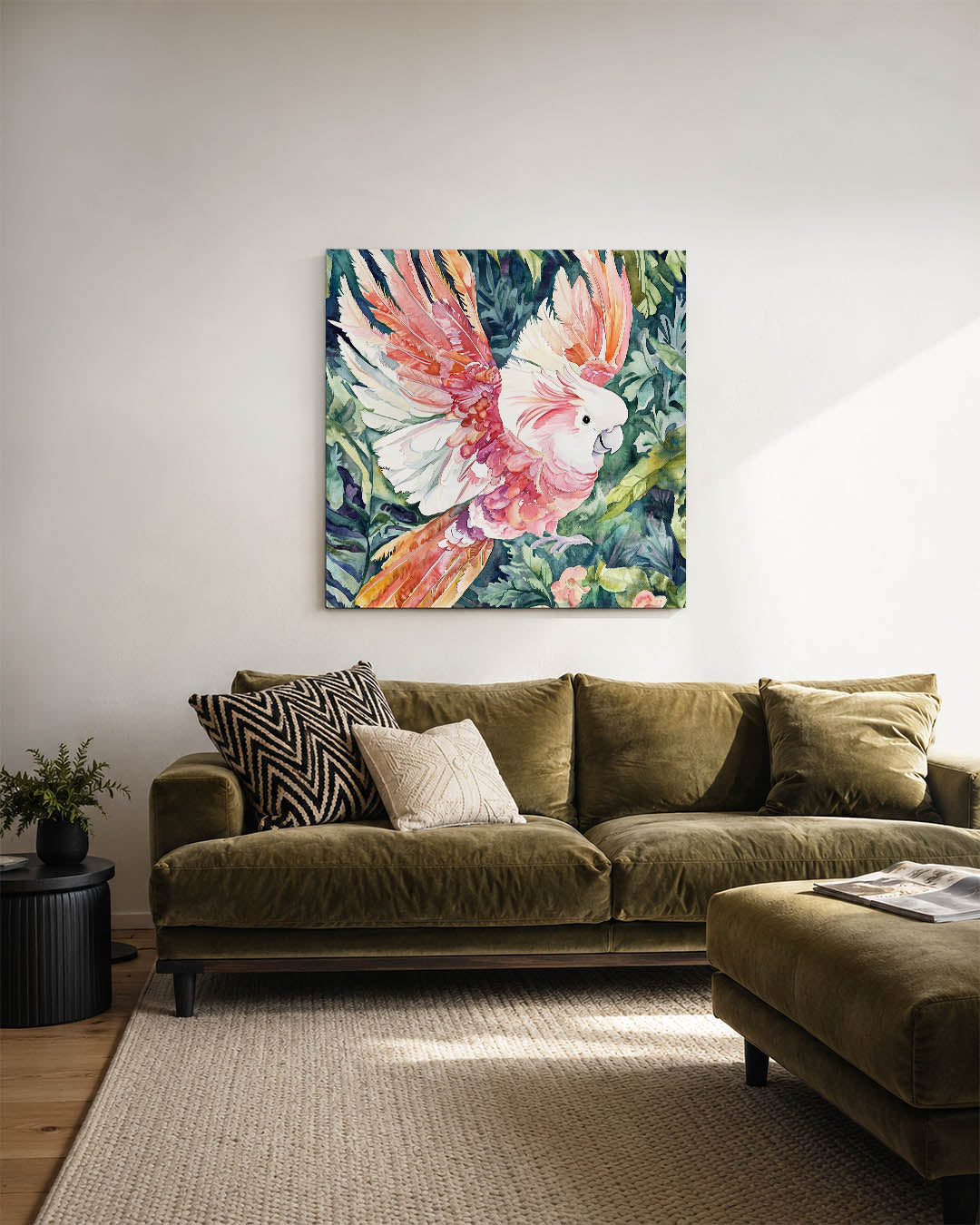 Vrolijke papegaai Kunstwerk