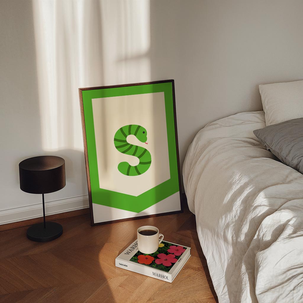 Slangenletter Poster-WallArtistic
