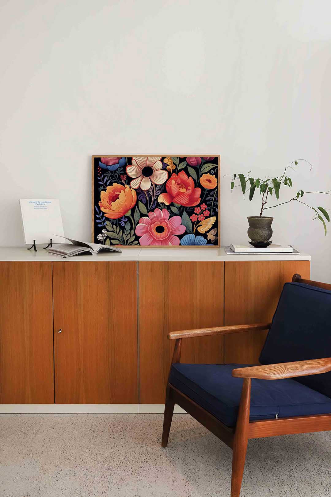 Bloemen en bladeren Poster