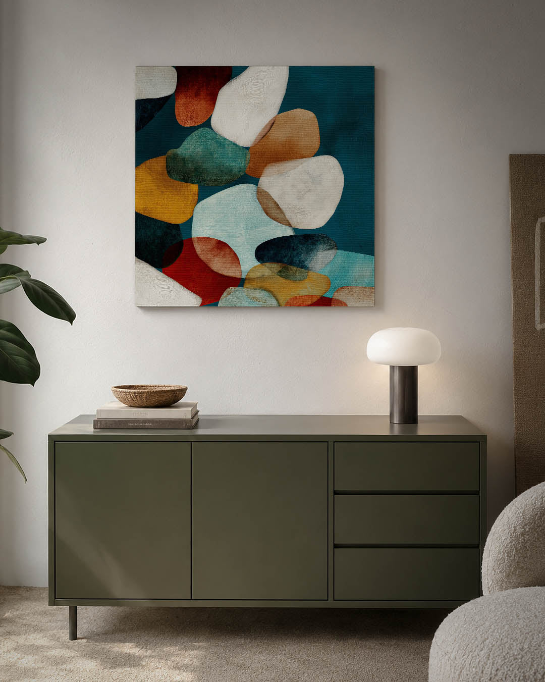 Organische vormen compositie Kunstwerk