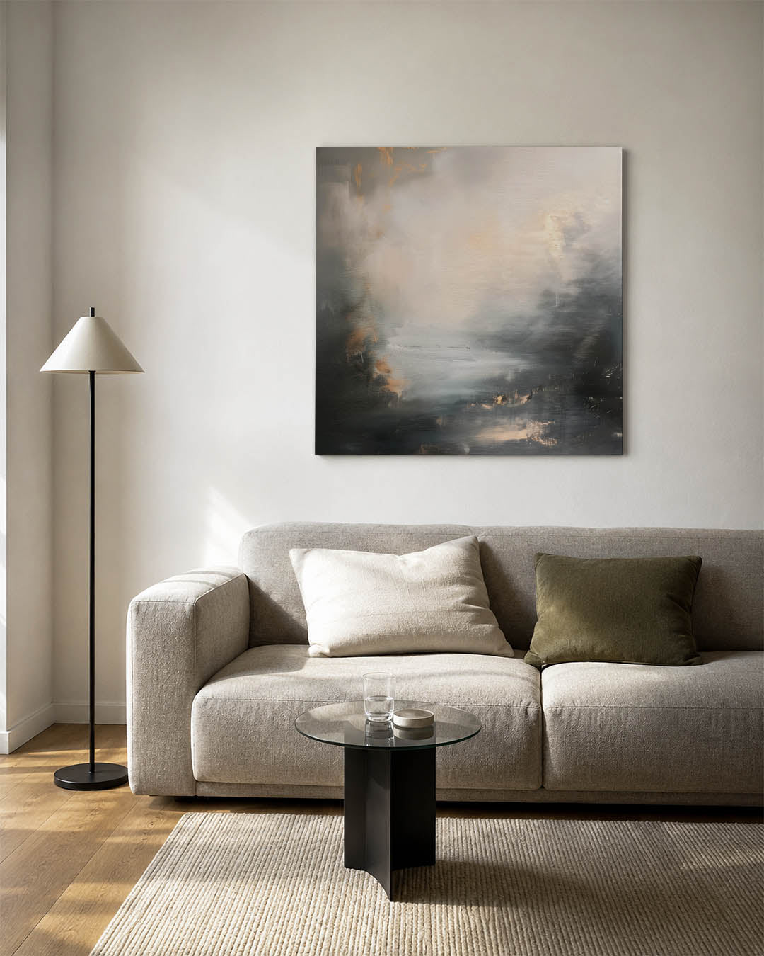 Dromerige kleurencompositie Kunstwerk