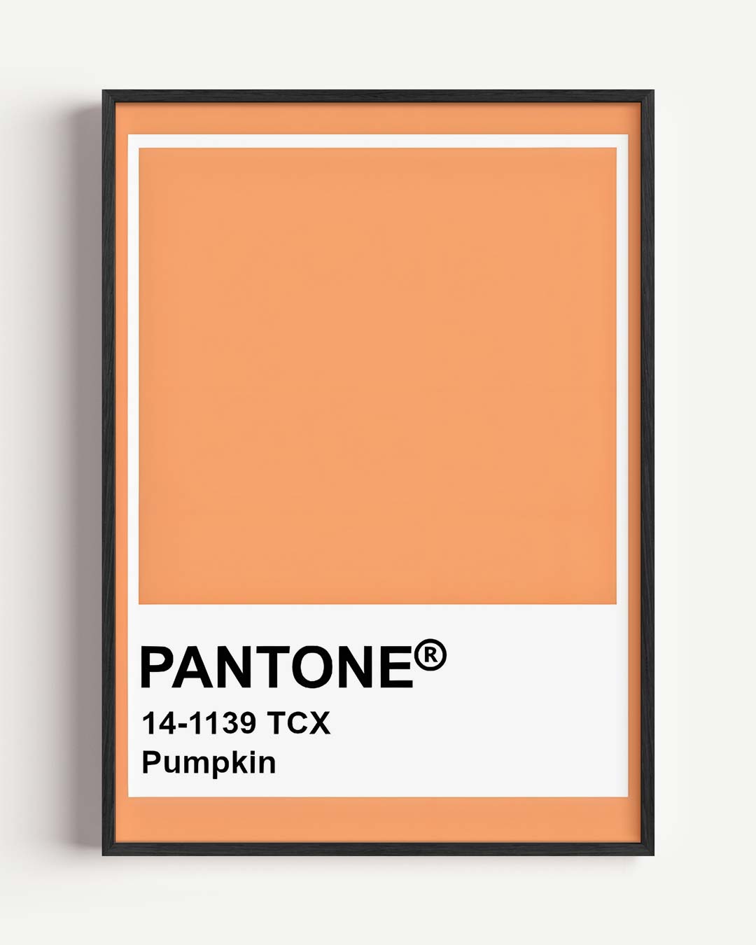 Pantone Stijlvolle Pumpkin Poster-WallArtistic