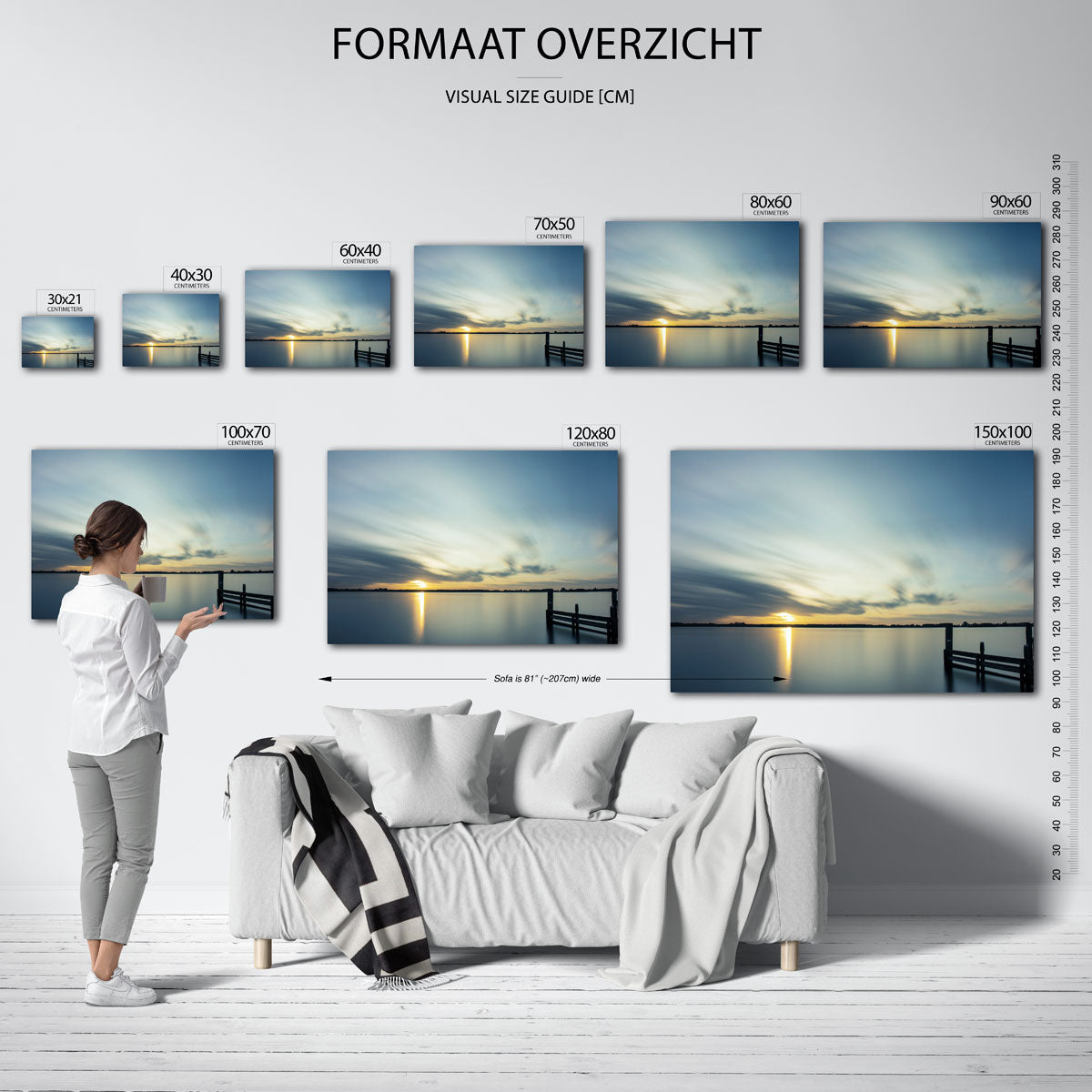 Rustige zonsondergang Poster
