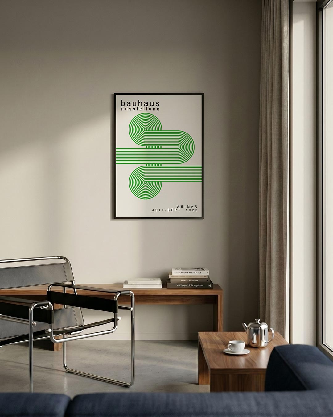 Lijnen en cirkelpatronen Poster