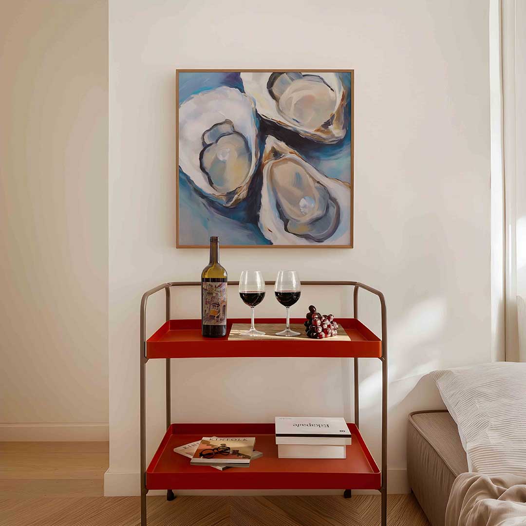 Drie oesters Poster