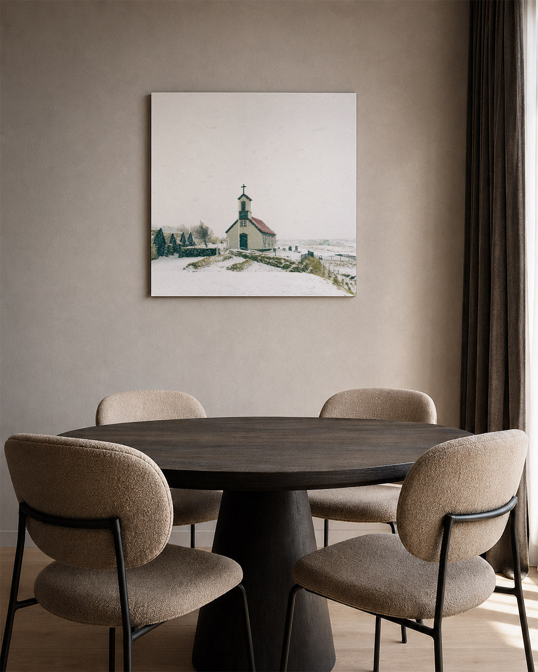 Winterse kapel Kunstwerk