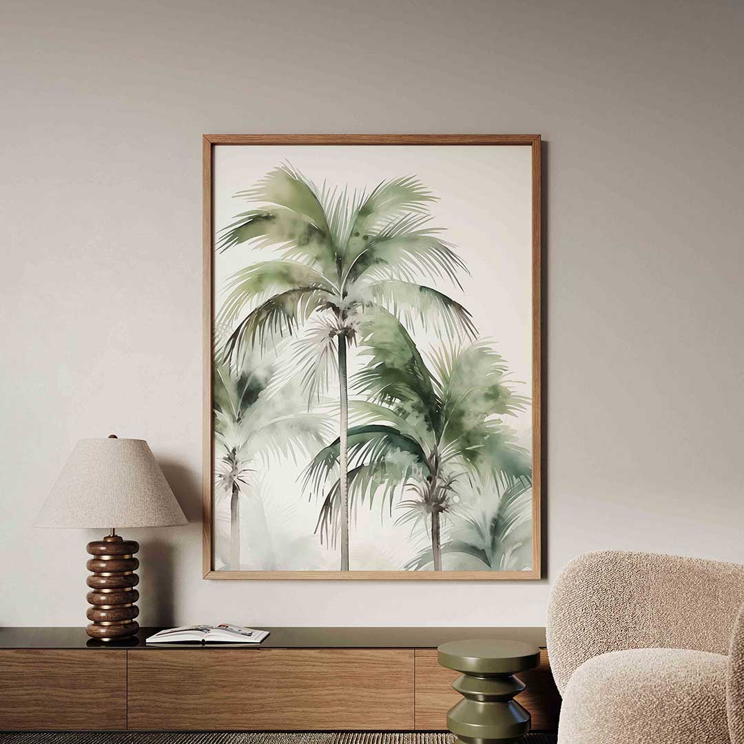 Tropische palmbomen Poster