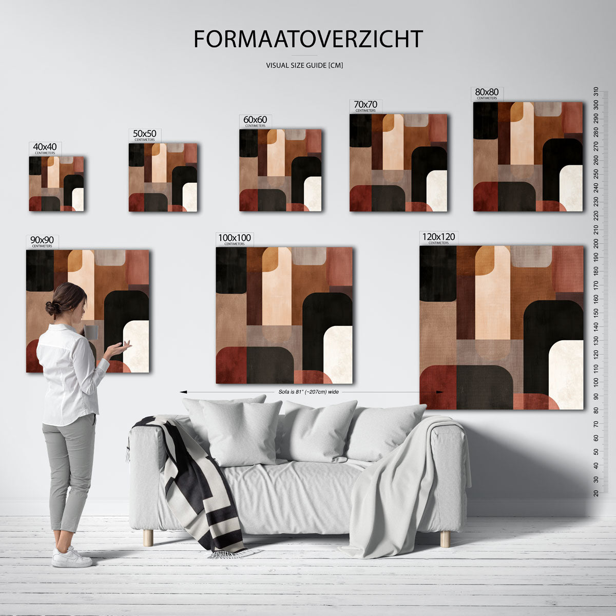Abstracte vormen Poster