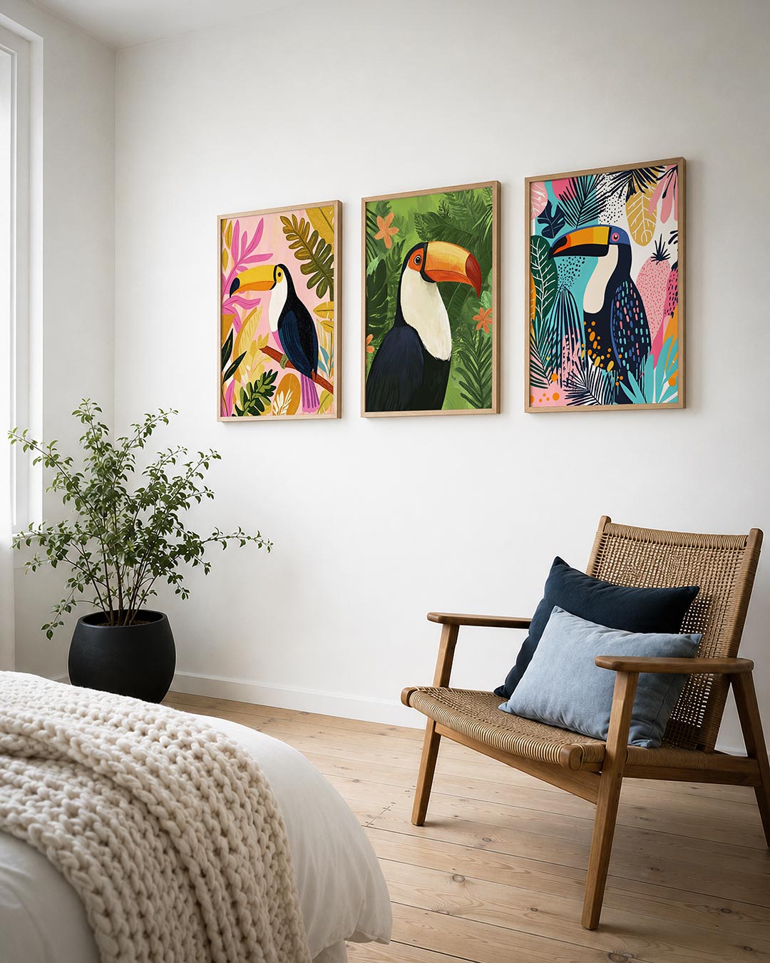 Tropische kleurenpracht Posterset