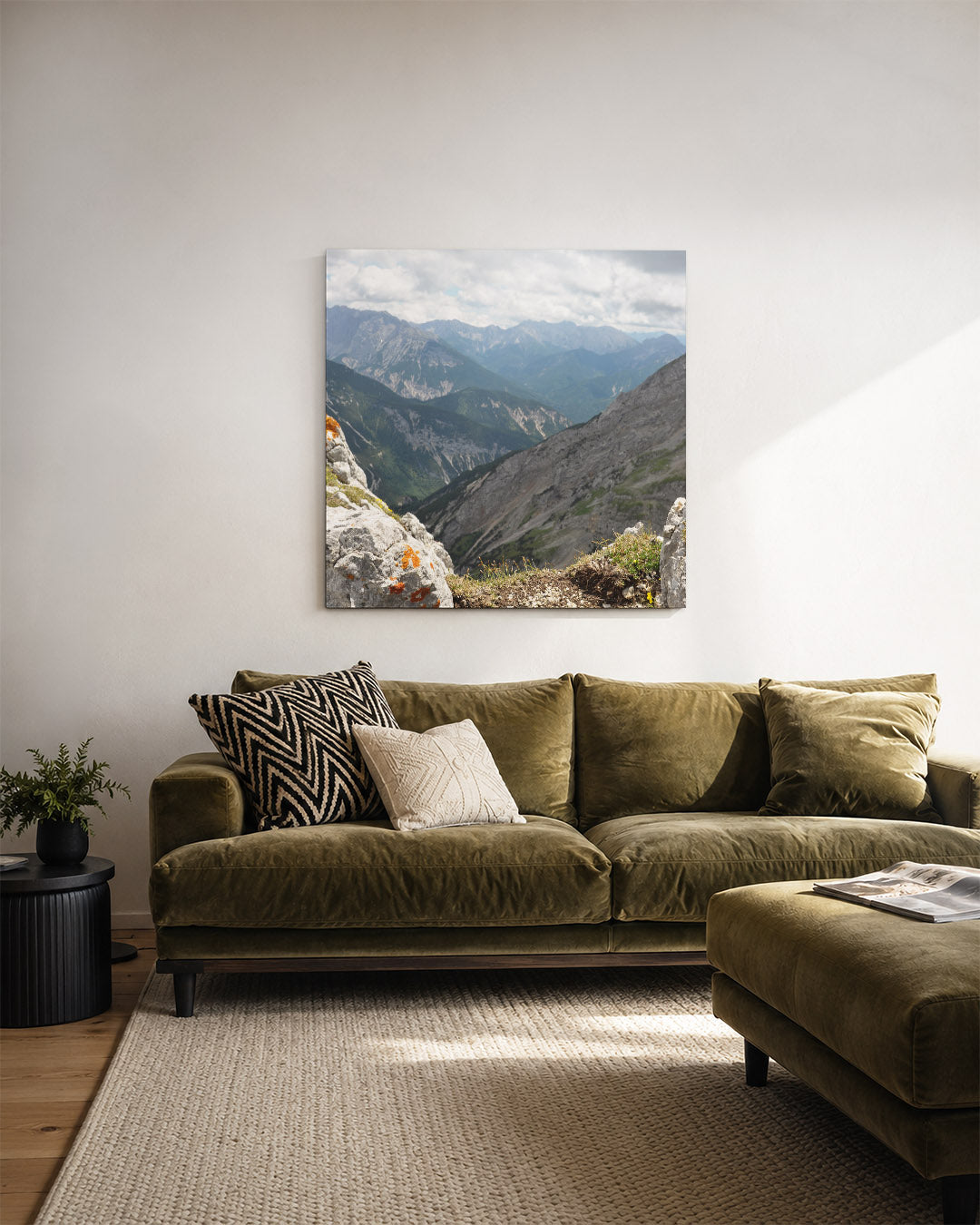 Berglandschap panorama Kunstwerk