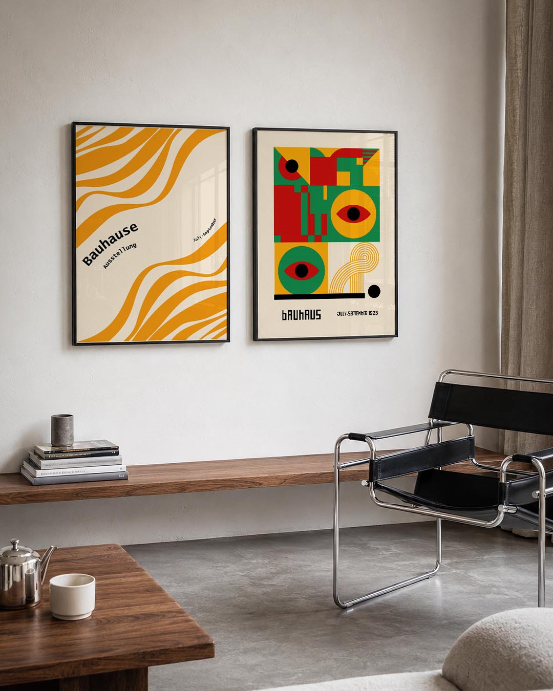 Golvend lijnenspel Posterset