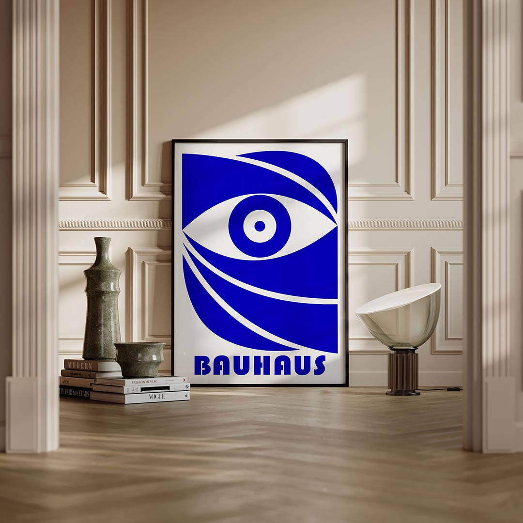 Oogvorm en lijnen Poster