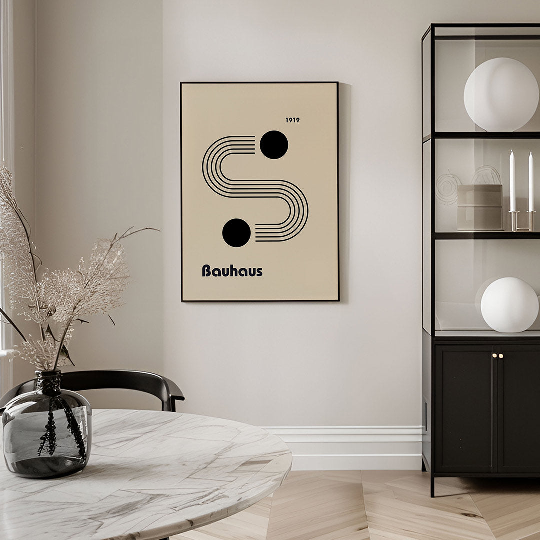 Lijnen en cirkels Poster