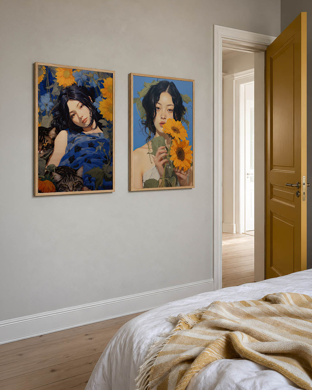 Bloemen en blik Posterset