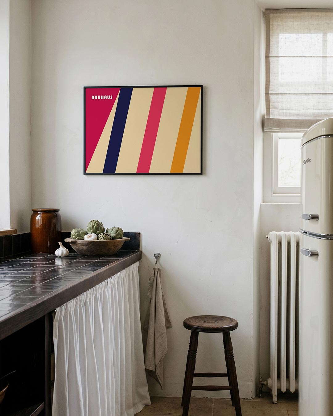 Schuine kleurvlakken Poster