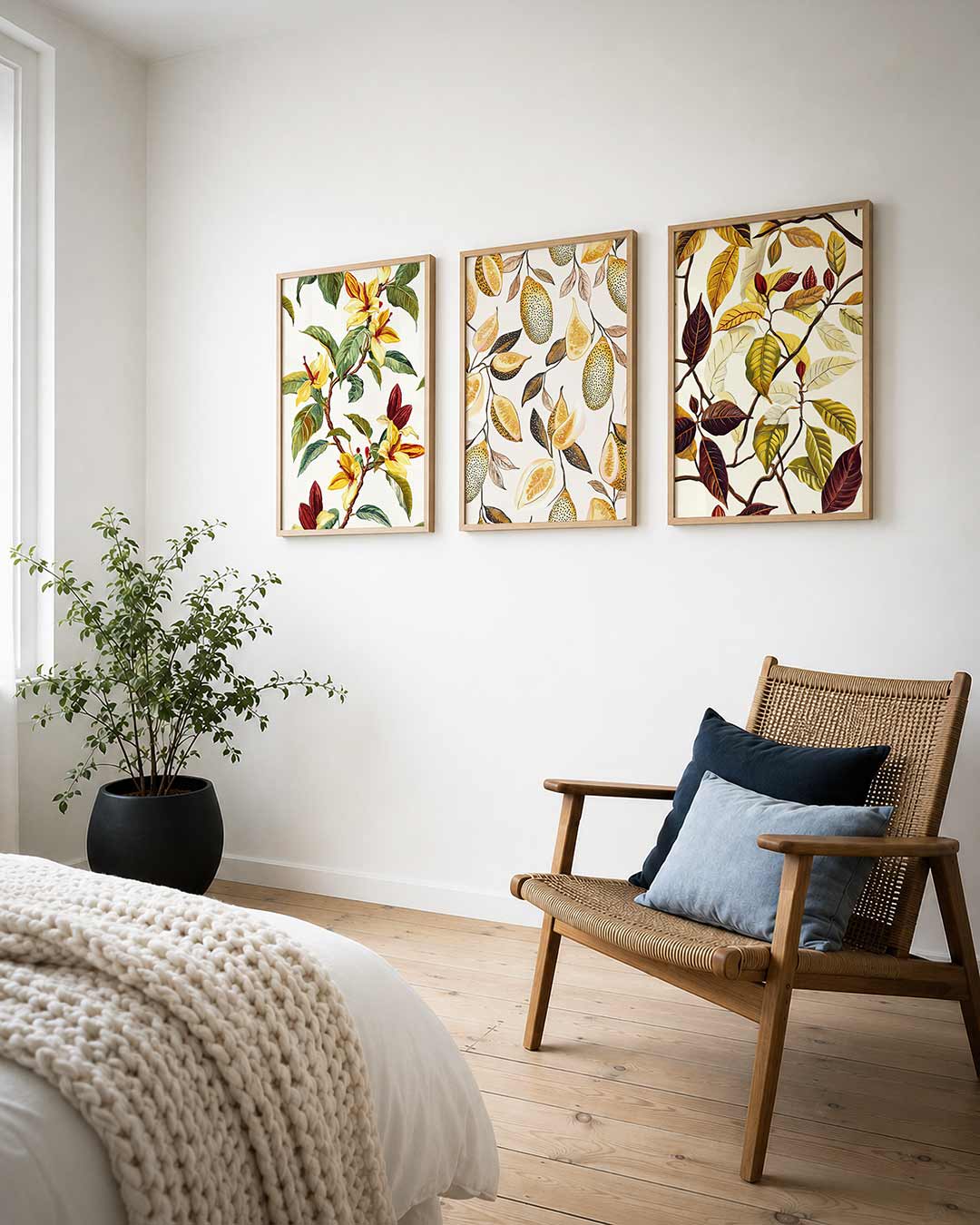 Bloemrijke takken Posterset