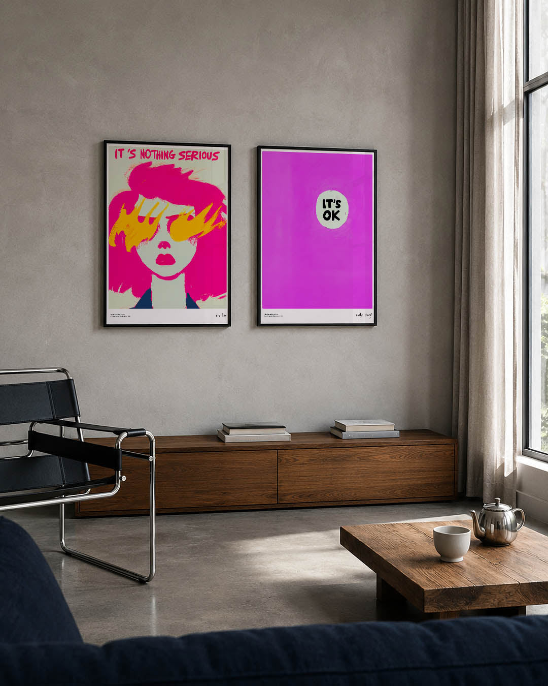 Kleurrijke expressie Posterset