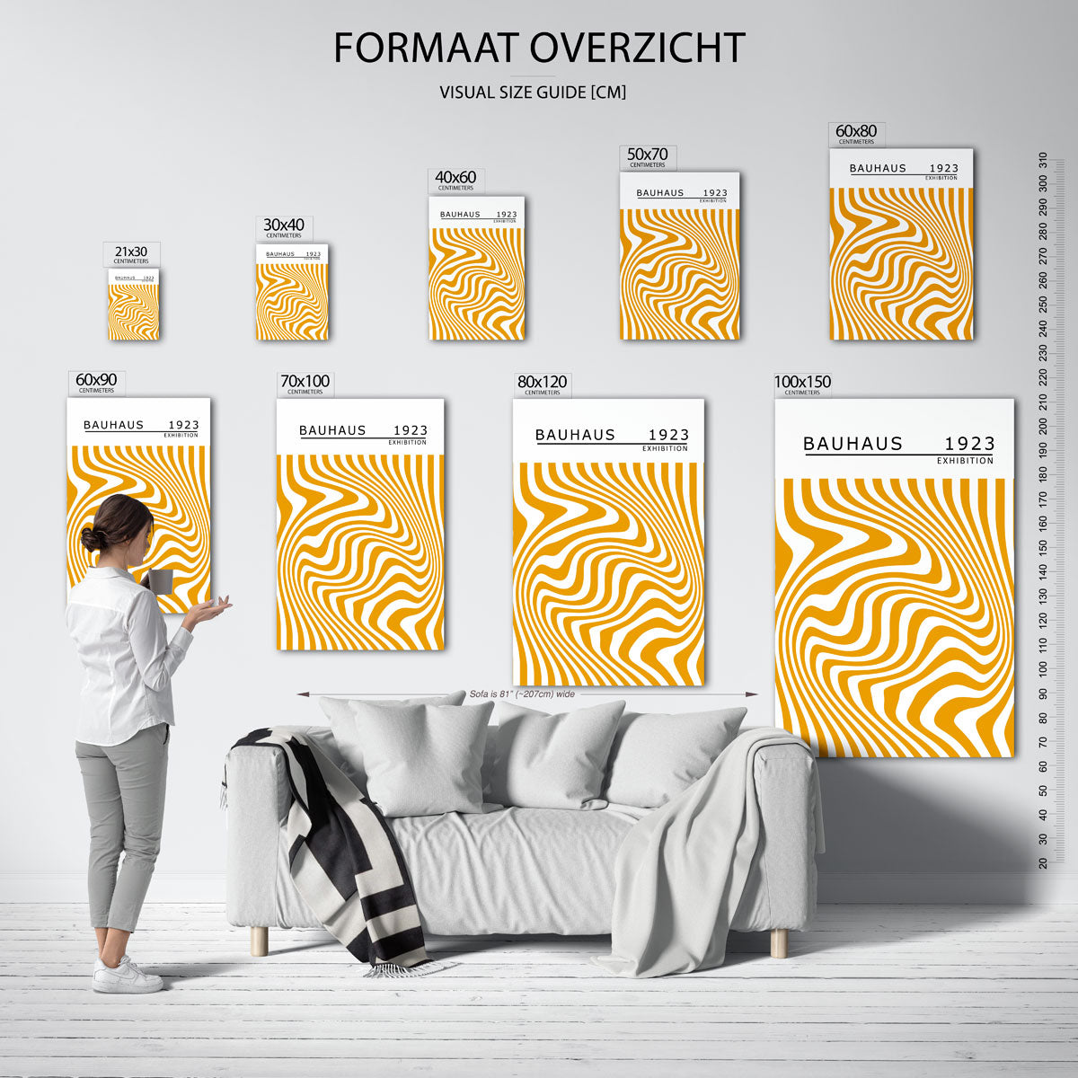 Golvend lijnenspel Poster