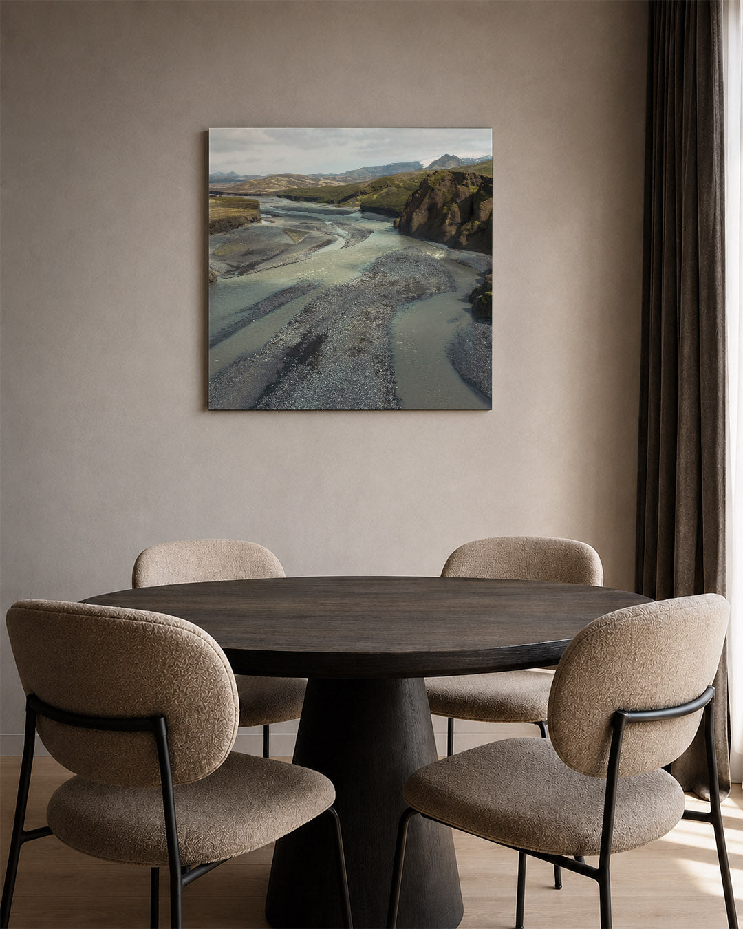 Rivierlandschap Kunstwerk