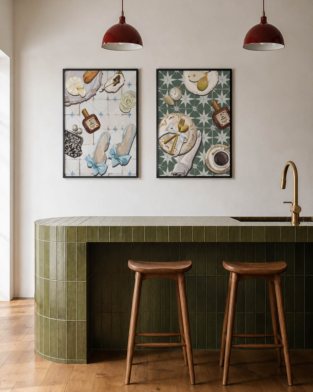Elegante tafelscène Posterset