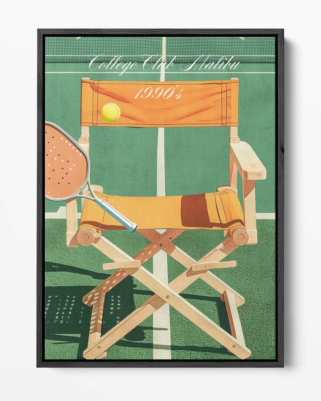 Vintage Tennis Vibes Kunstwerk-canvas-dibond-plexiglas-wanddecoratie-WallArtistic