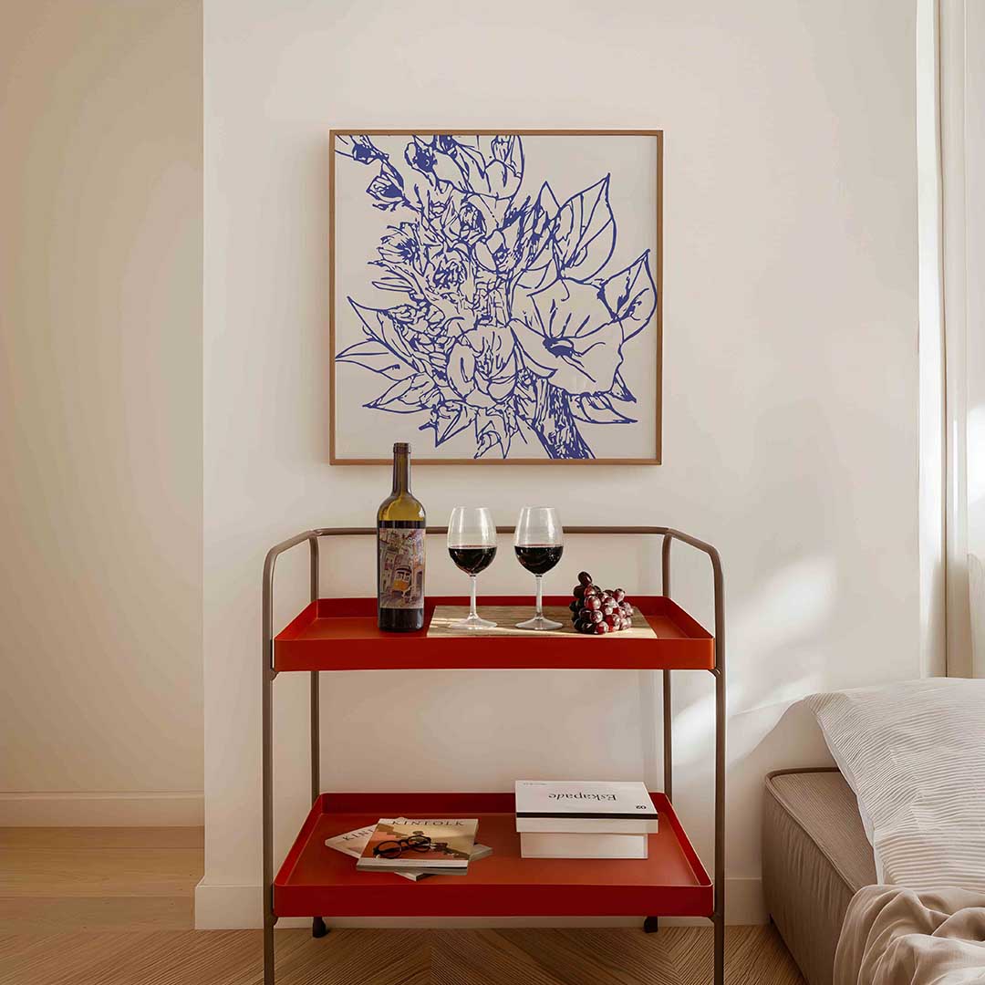 Bloemen en bladeren Poster