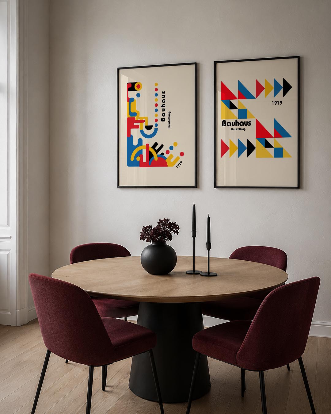 Kleurrijke vormen Posterset