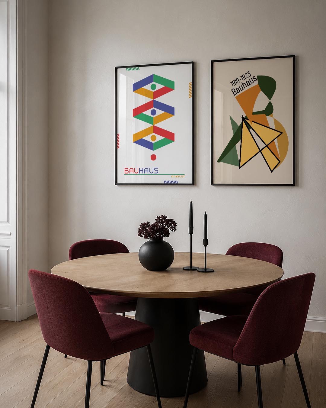 Kleurige vormen Posterset