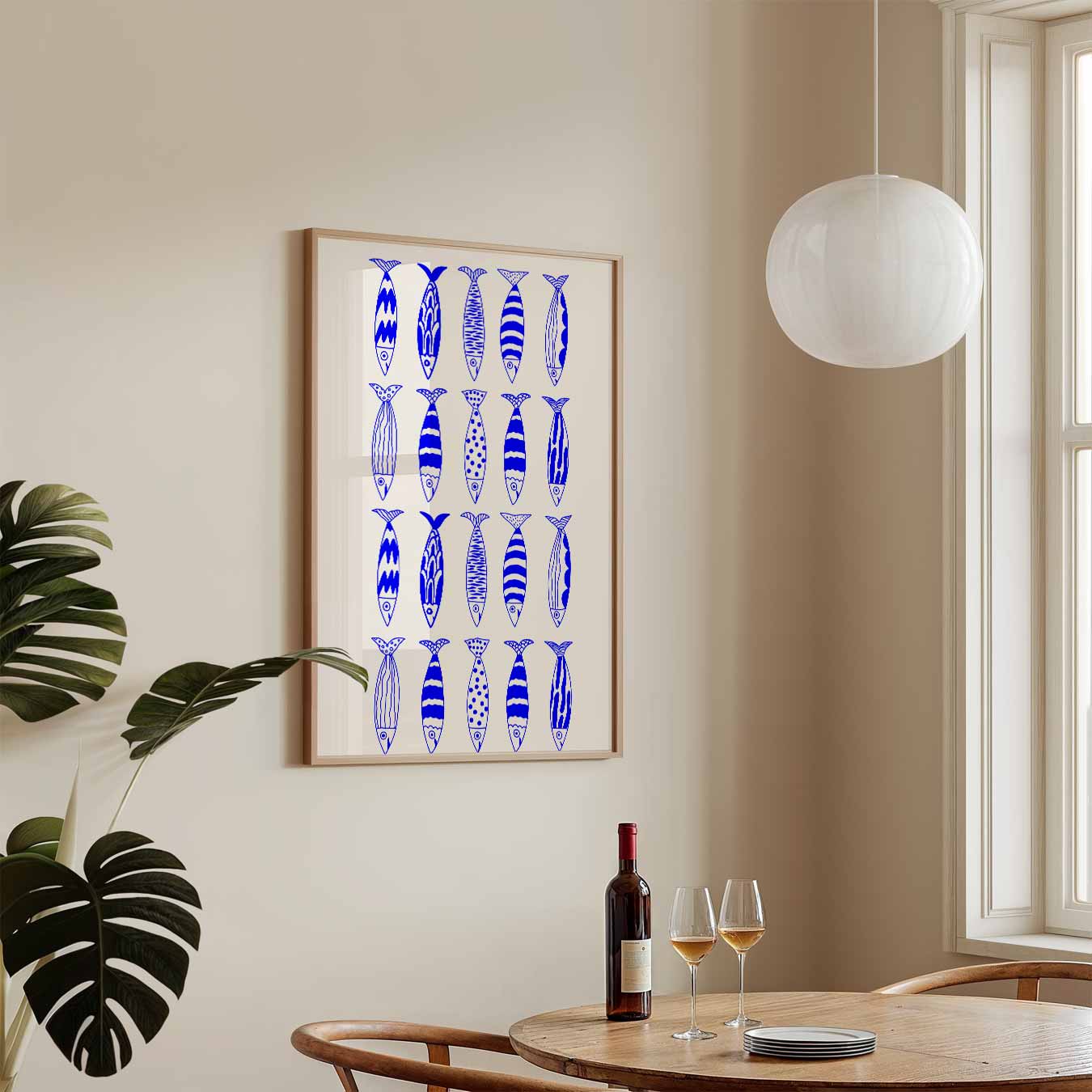 Vrolijke Visjes Wanddecoratie Poster-WallArtistic