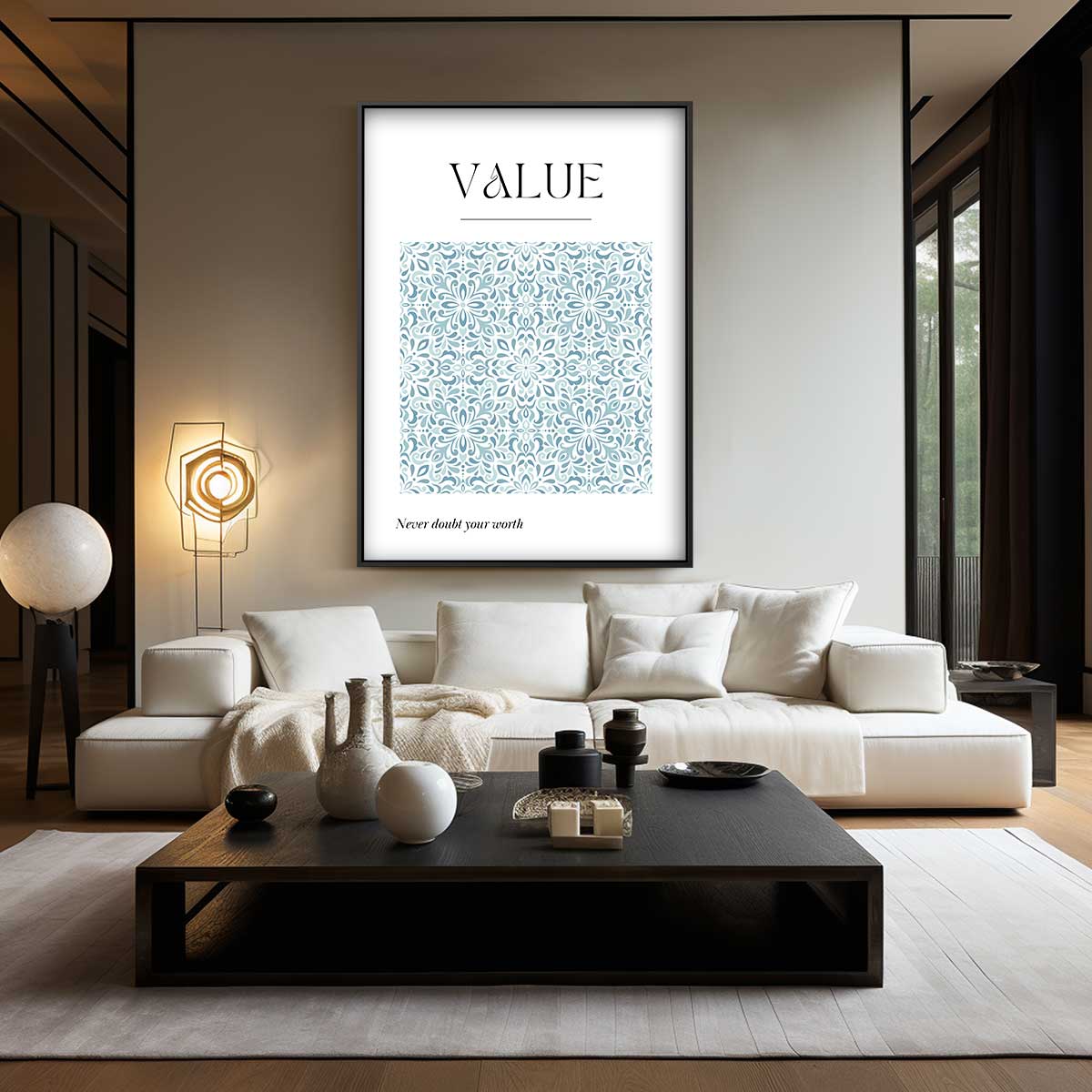 Inspirerende Waardeposter Kunstwerk-canvas-dibond-plexiglas-wanddecoratie-WallArtistic