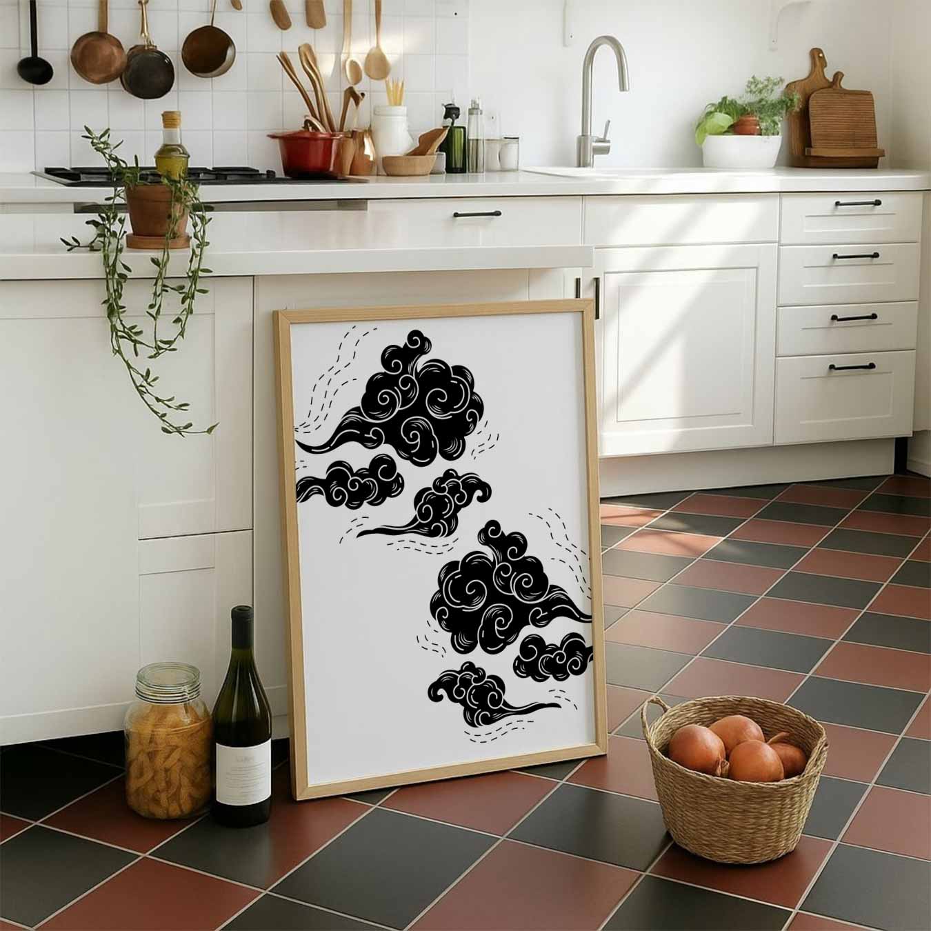 Dromerige Wolken Poster-WallArtistic
