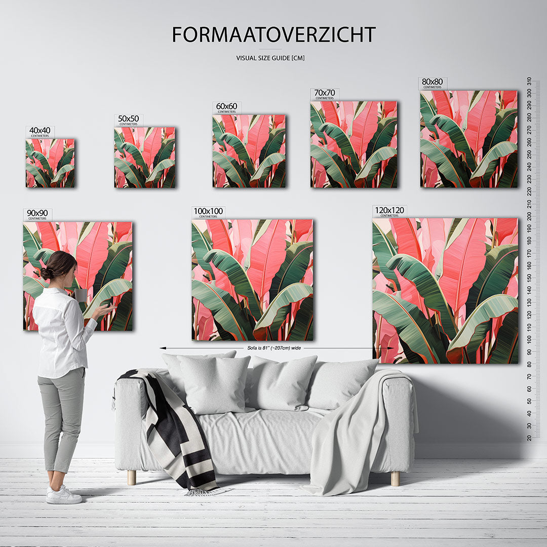 Levendige bladeren Kunstwerk