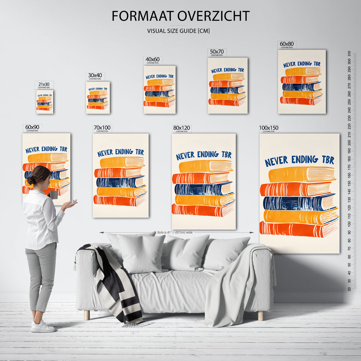 Stapel boeken Poster