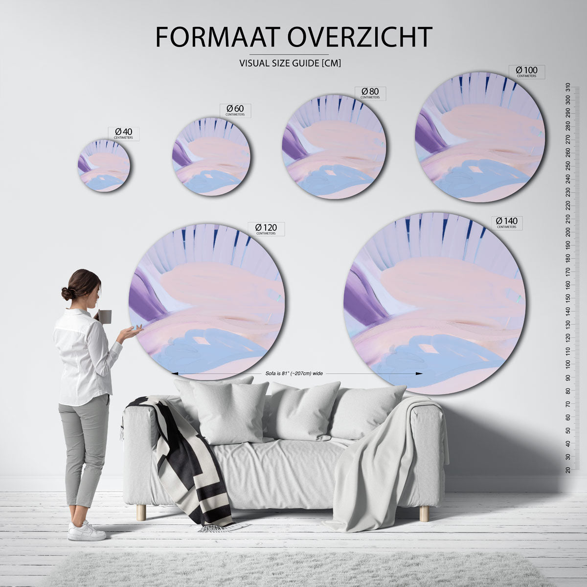 Abstracte Muurcirkel