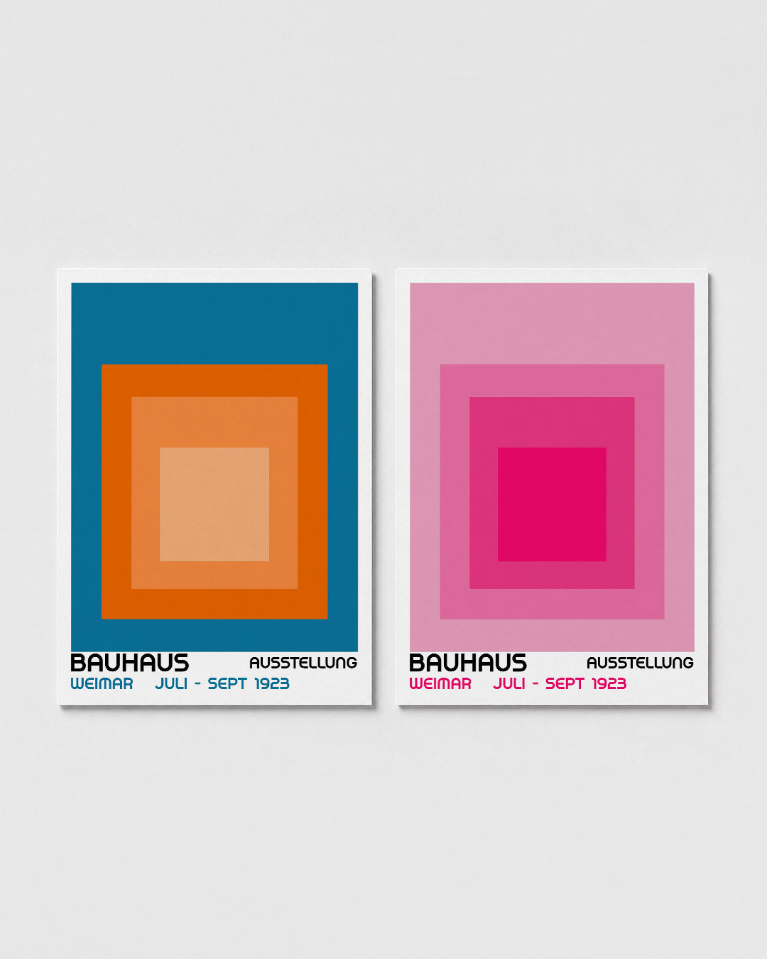 Kleurrijke vlakken Posterset