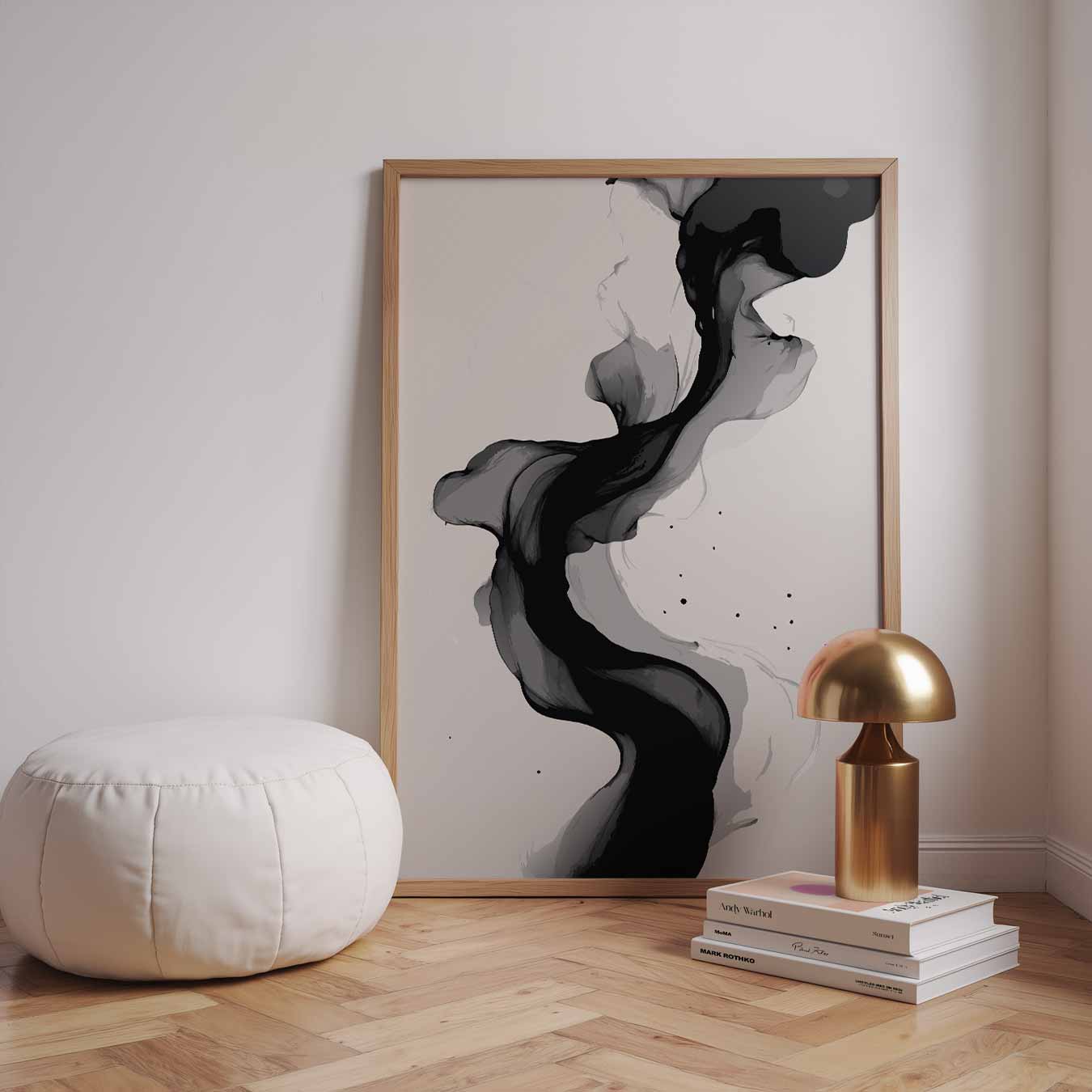 Sierlijke Abstracte Slagposter-WallArtistic