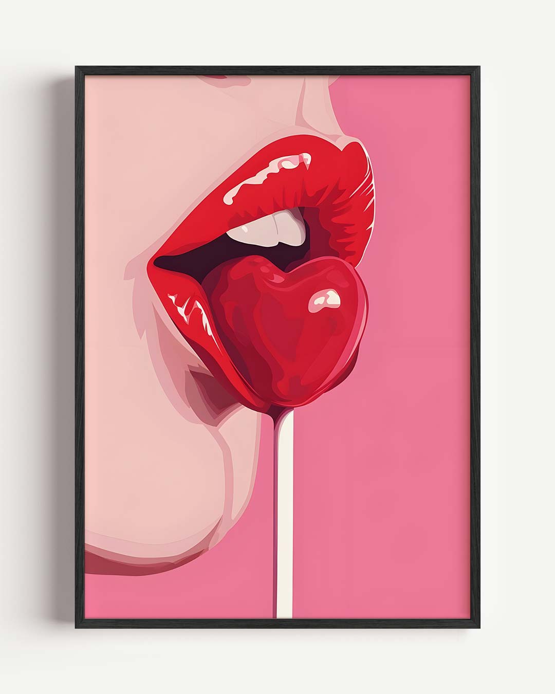 Liefdevolle Pop-art Poster-WallArtistic