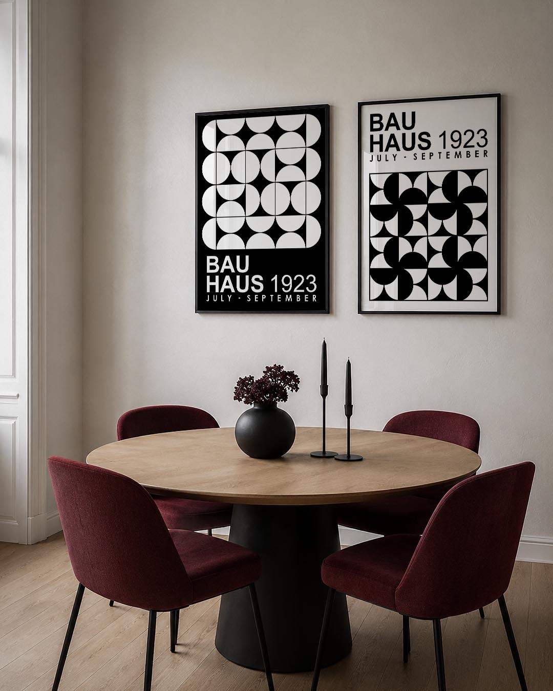 Cirkelritme en vlakkenspel Posterset