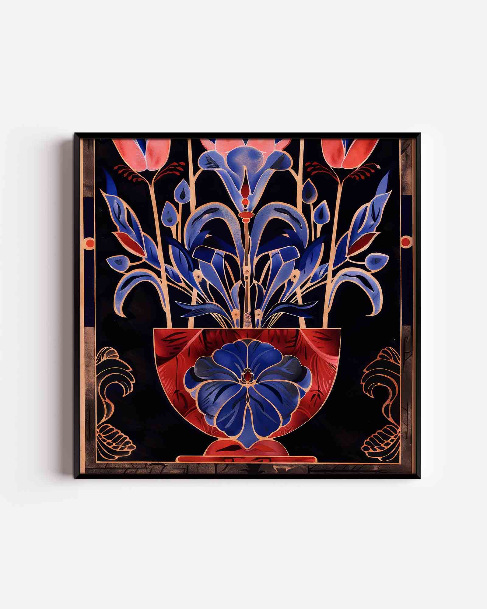 Bloemen in vaas Poster