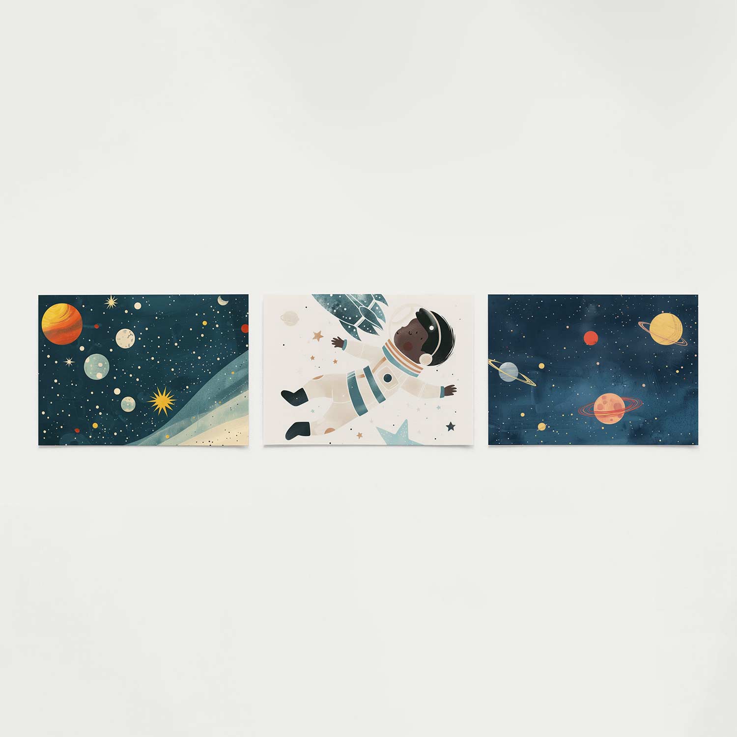 Kosmische kleurvlakken Posterset