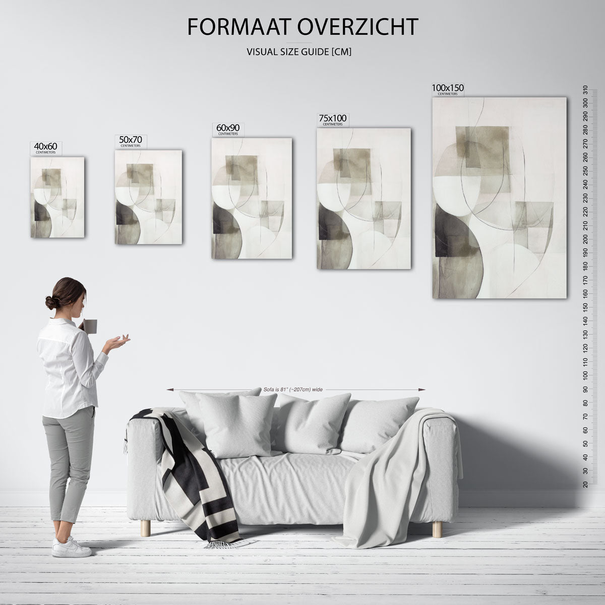 Geometrische vormen Kunstwerk