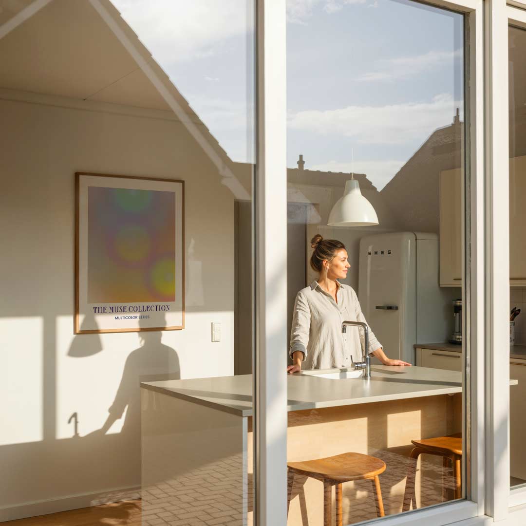 Kleurrijke Muse Poster-WallArtistic