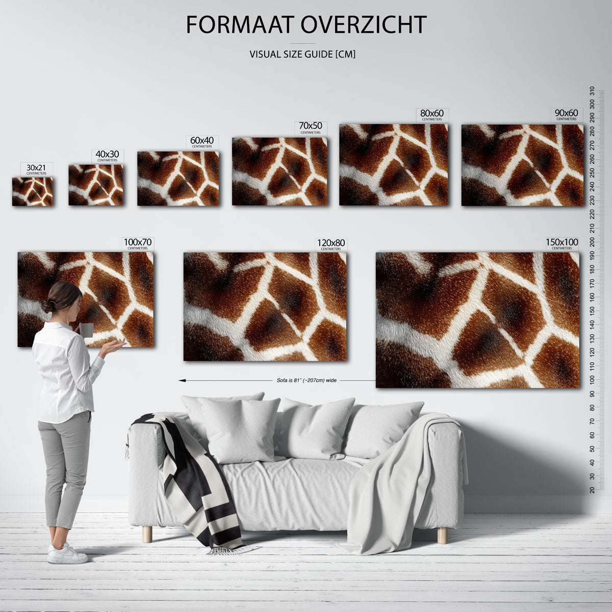 Bruine vachtpatronen Poster