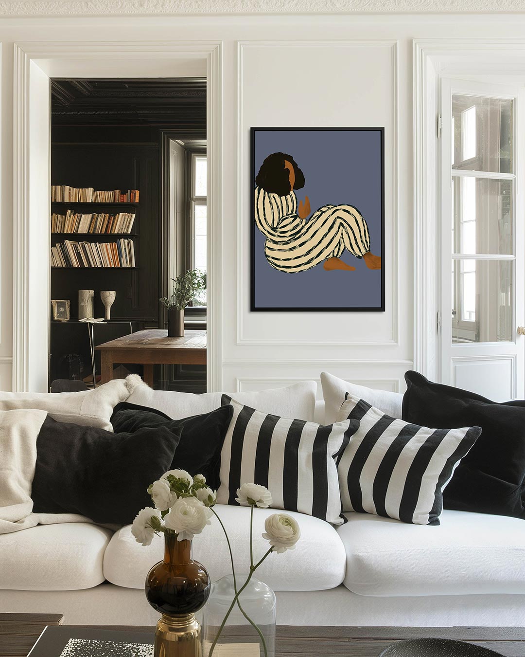 Gestreepte vormen Kunstwerk
