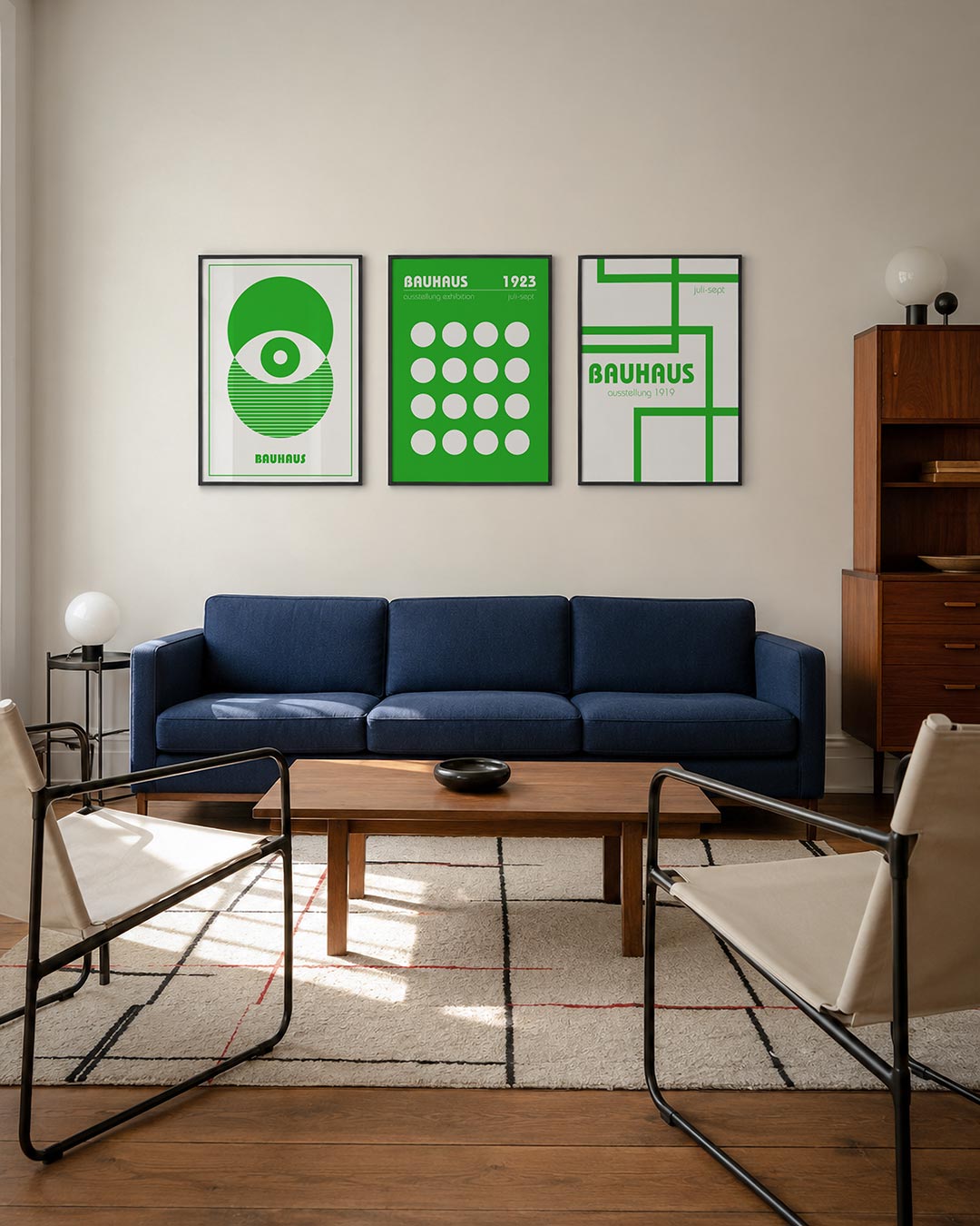Groene cirkelcompositie Posterset