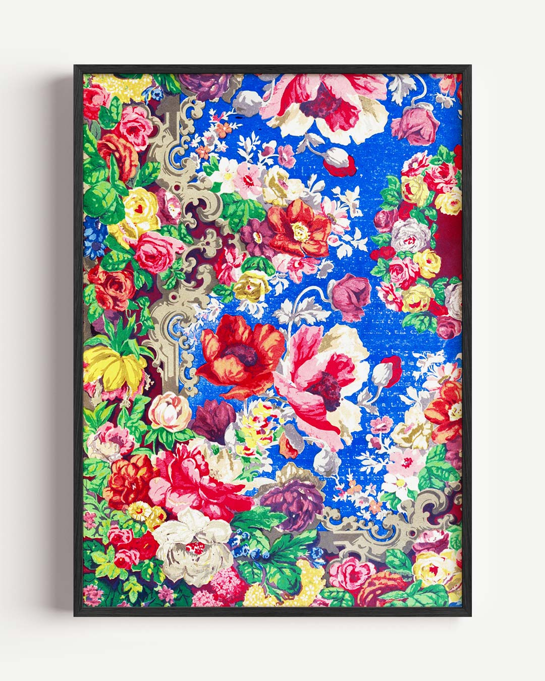 Bloemenpracht op een Hemelsblauwe Achtergrond Poster-WallArtistic